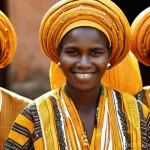 코모로 무슬림 문화와 예절 - **Prompt 1: Comorian Women with Traditional Msidzanou Paste**
"A serene and elegant Comorian wom...